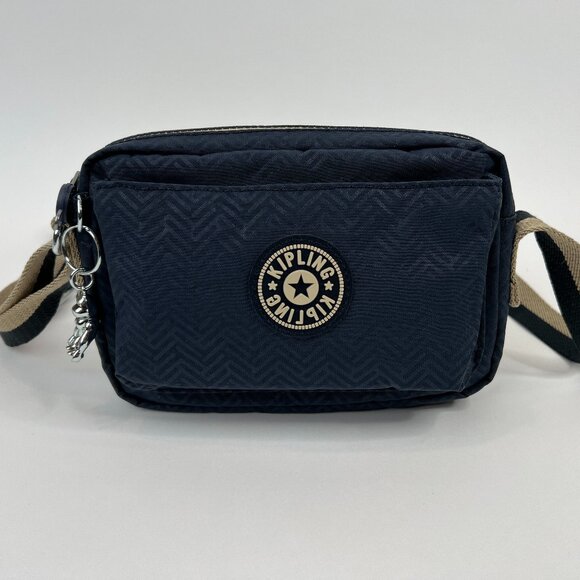 Kipling Womens Abanu Crossbody Bag, Endless Bl Emb - Picture 3 of 9
